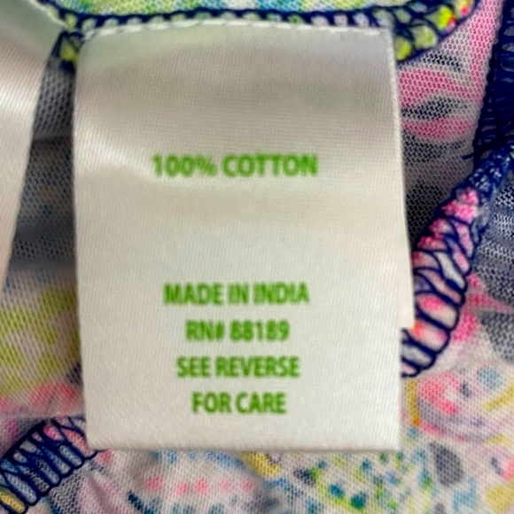 LILLY PULITZER TOP PEPLUM SHIRT BLOUSE EXCELLENT CONDITION - Picture 10 of 12